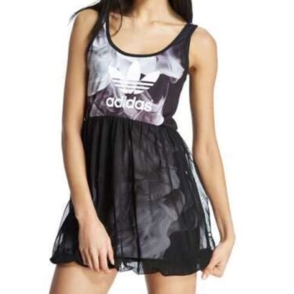 adidas Originals Tops - Adidas Women's Rita Ora White Smoke Tank Dress Small S23566